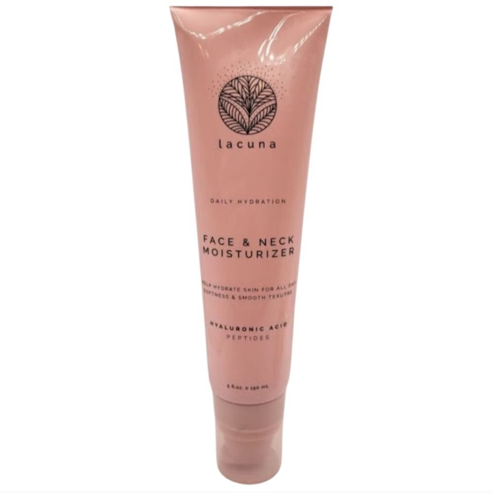 Lacuna Daily Hydration Face & Neck Moisturizer – 5 fl oz | Hyaluronic Acid + Pep